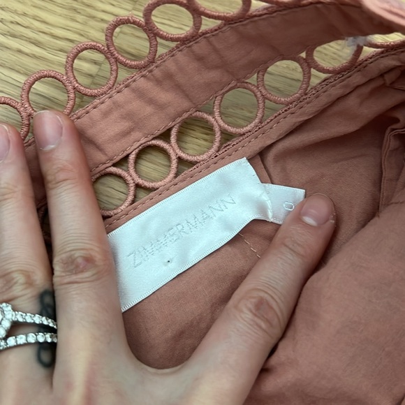 ZIMMERMANN JASPER FAN SKIRT IN NUDE - Picture 6 of 9